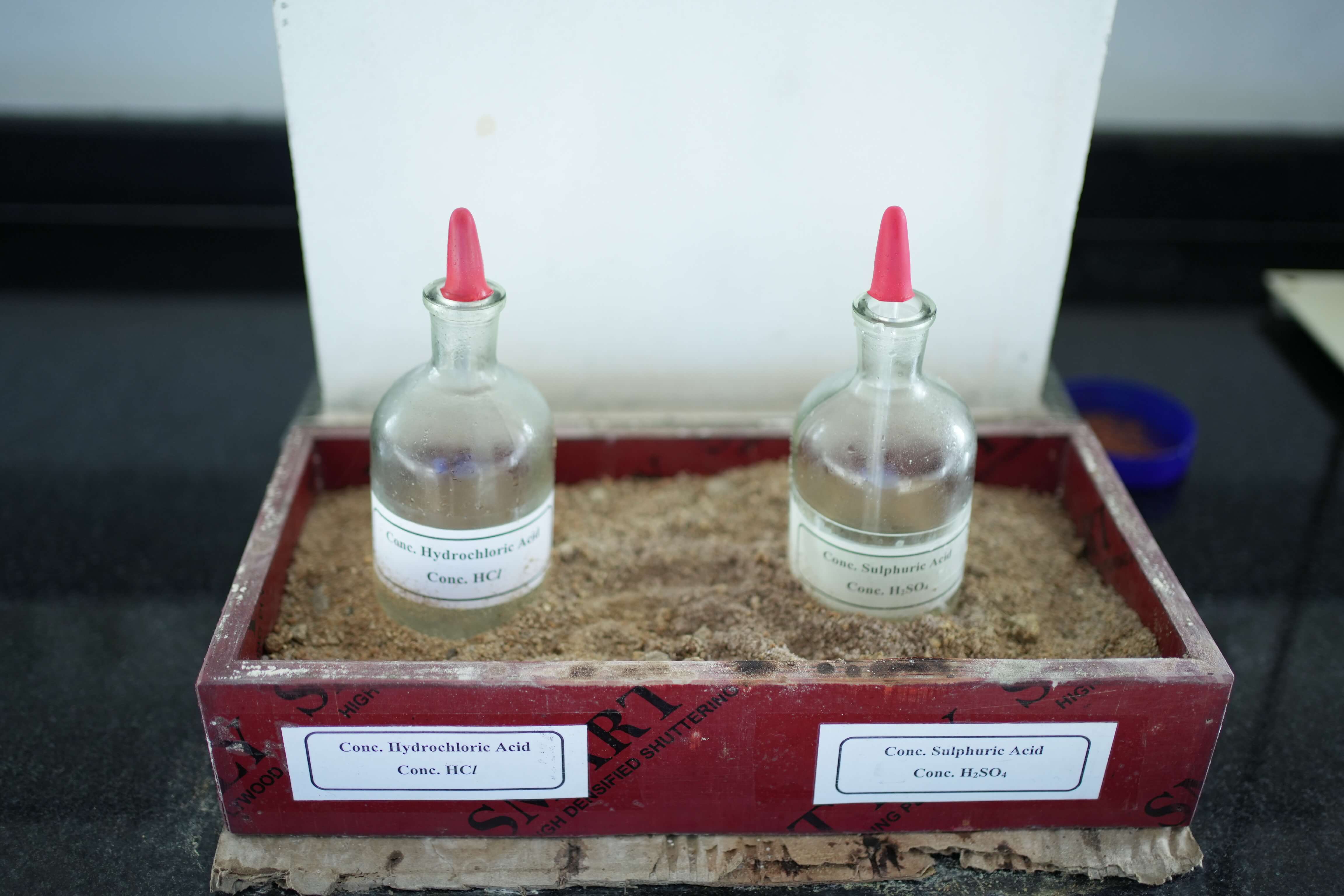 Chemistry Laboratory - Chemical Bottles