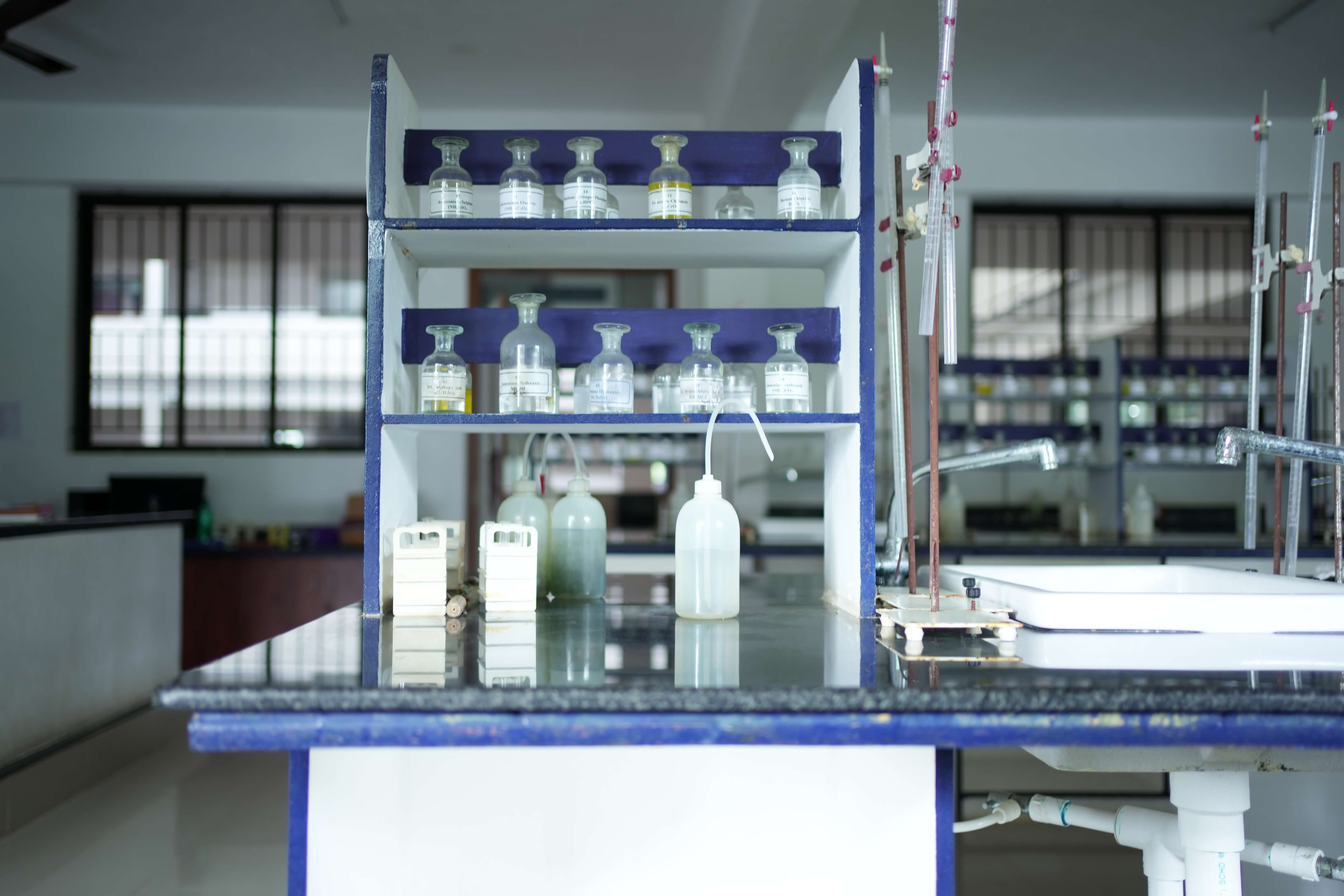 Chemistry Laboratory - Chemical Rack