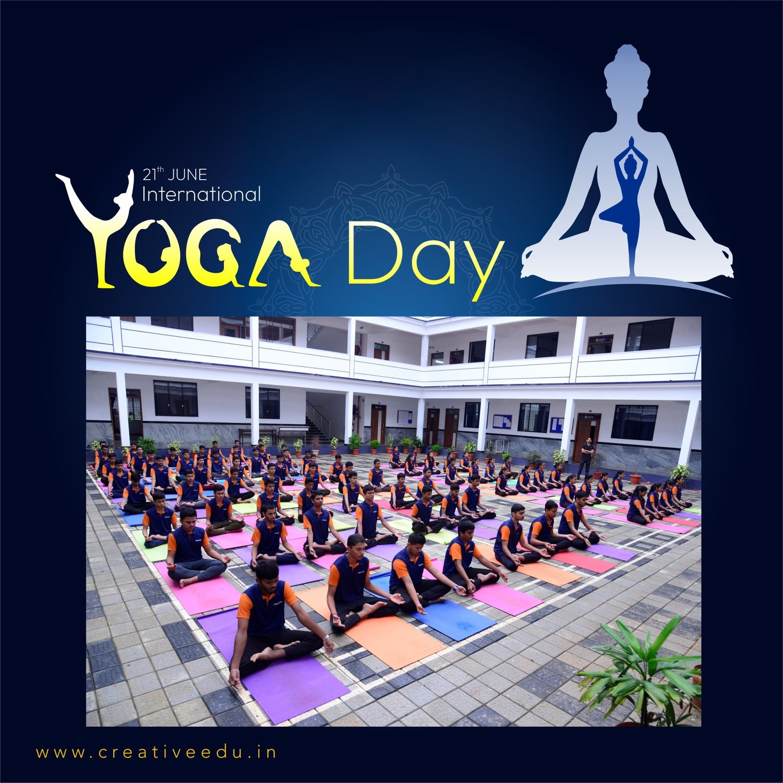 ಯೋಗಾಭ್ಯಾಸದಿಂದ ಸುದೃಢ ದೇಹ ಮತ್ತು ಆತ್ಮವಿಶ್ವಾಸ ಹೆಚ್ಚುತ್ತದೆ.