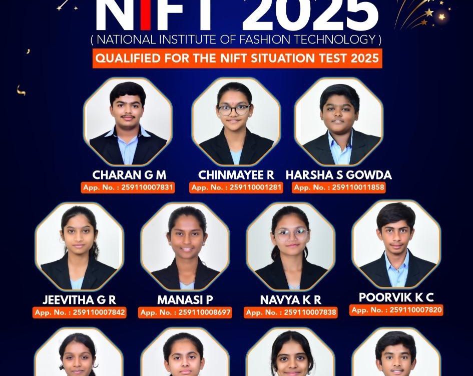 NIFT 2025ರ ಪರೀಕ್ಷೆಯಲ್ಲಿ ಹೆಚ್ ಕೆ ಎಸ್ ಕಾಲೇಜಿನ ವಿದ್ಯಾರ್ಥಿಗಳ ಅತ್ಯದ್ಭುತ ಸಾಧನೆ